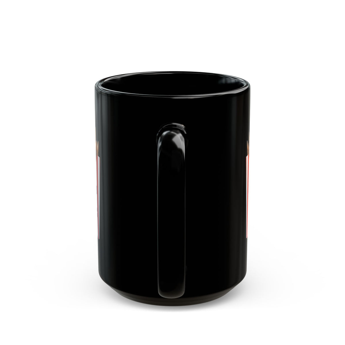 "Freedom Fries" Black Ceramic Mug — Graphic