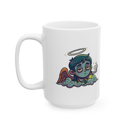 "Hark The Herald Angels" White Ceramic Mug — Graphic