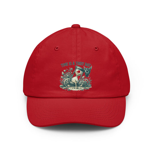 Color: Red | Time is a Thief Cap
