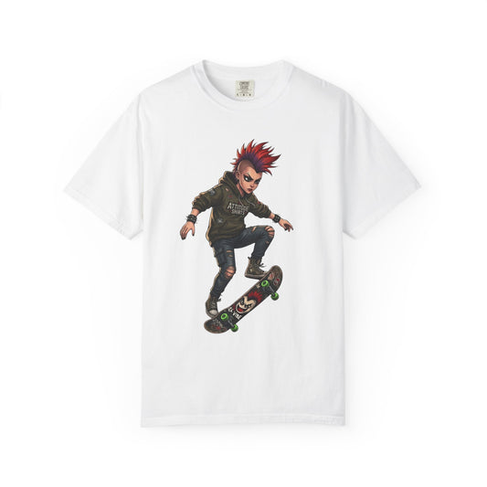 Color: White | Riot Unisex Garment-Dyed Tee