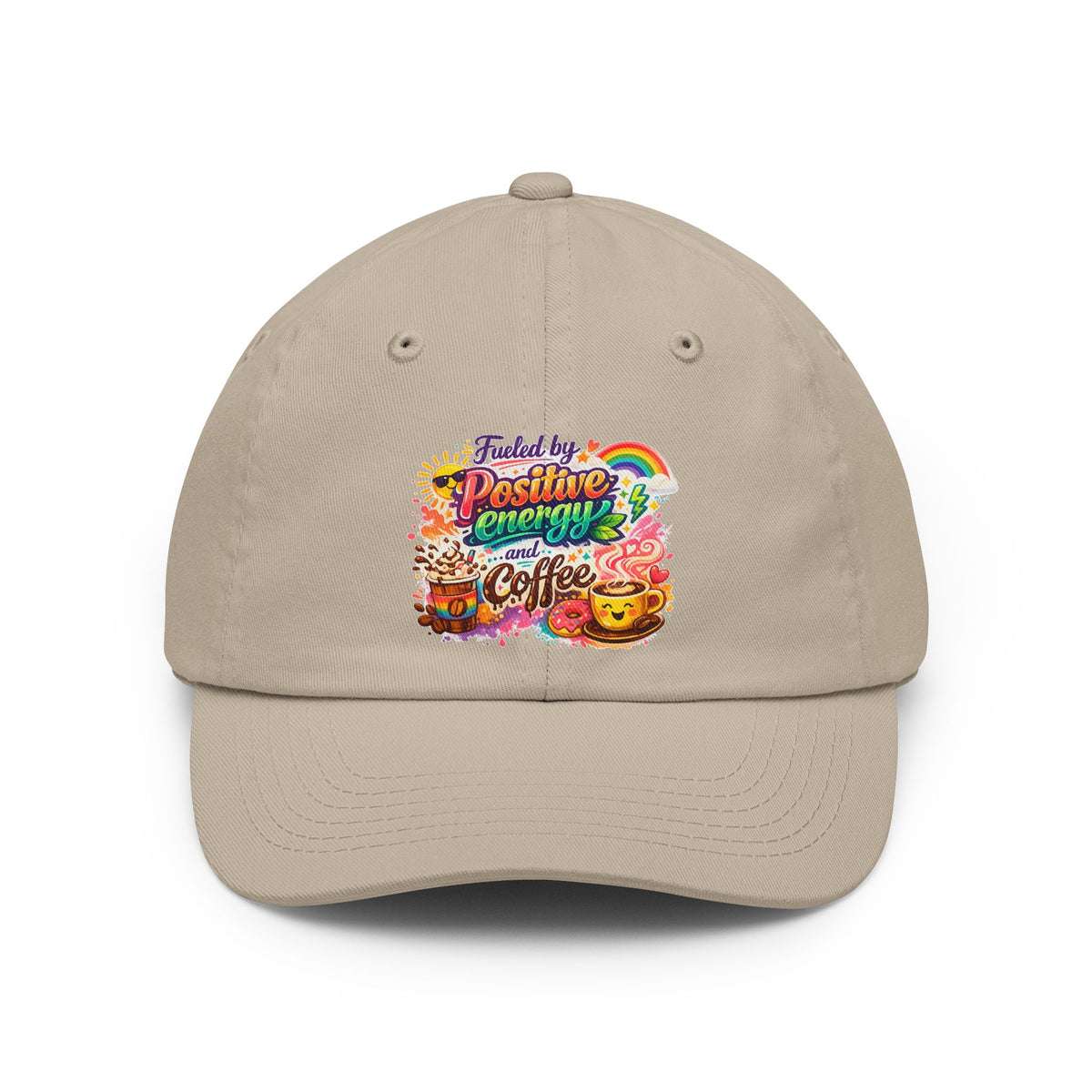 Color: Stone | Fueled by Coffee (And Spite) | Dad Hat — AttitudeShirts