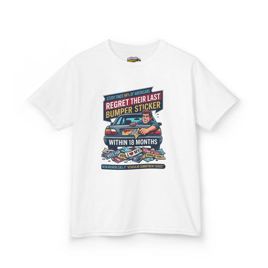 "Bumper Sticker Regret" Kids Tee