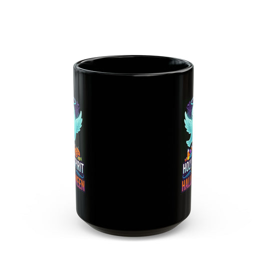 "Holy Spirit of Halloween" Black Ceramic Mug