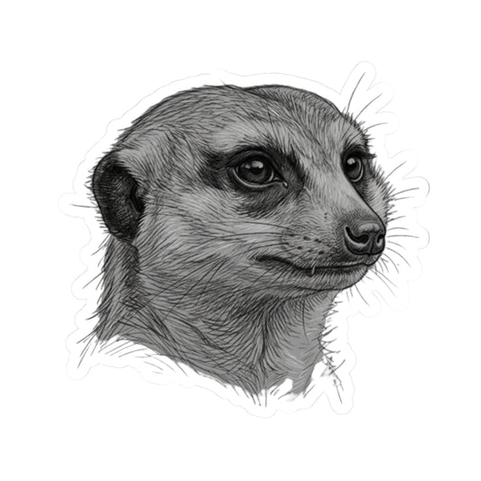 "Pencil Sketch Art Meerkat" Sticker