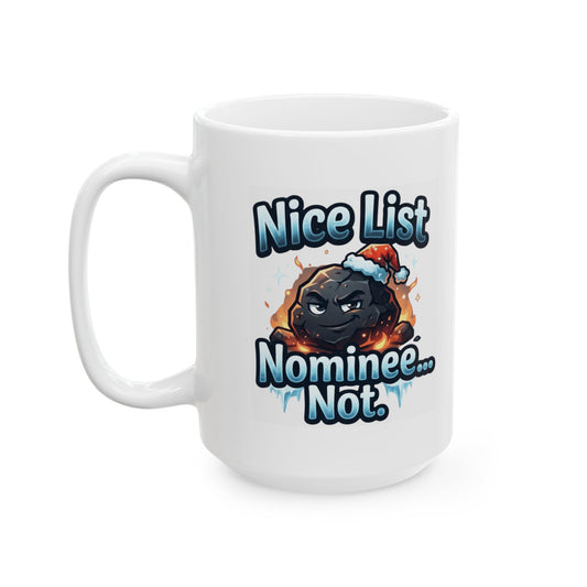 "Nice List Nominee" White Ceramic Mug