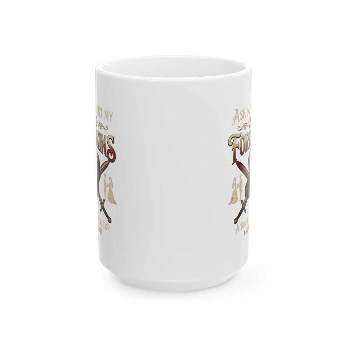 "Good Book Series 200 Foreskins" White Ceramic Mug