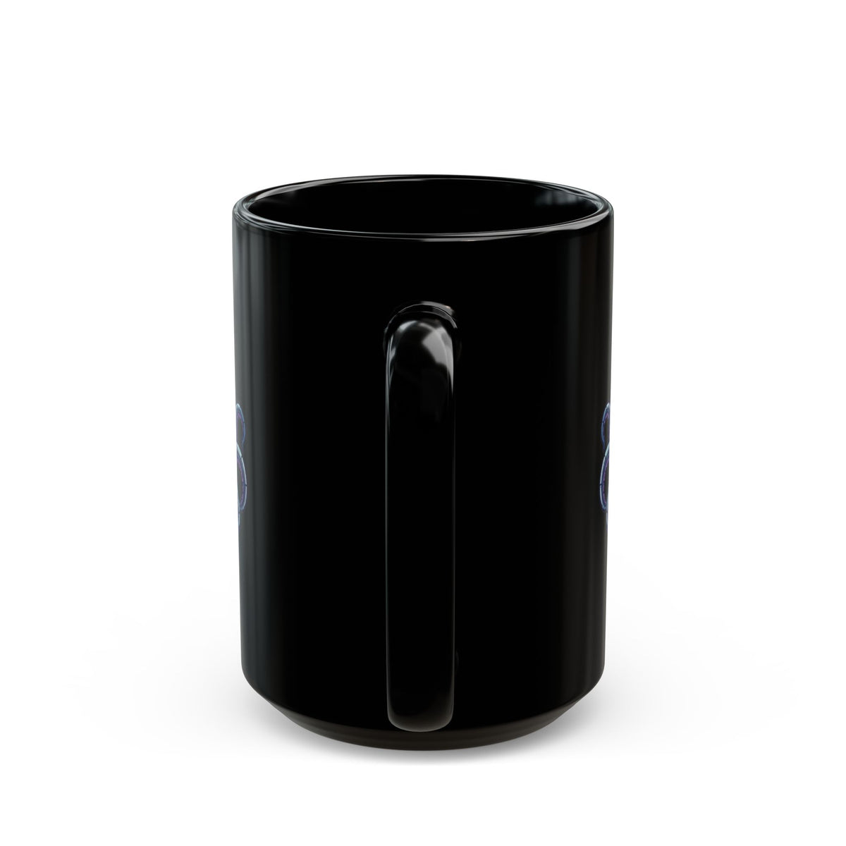 "Cyber Octopus" Black Ceramic Mug