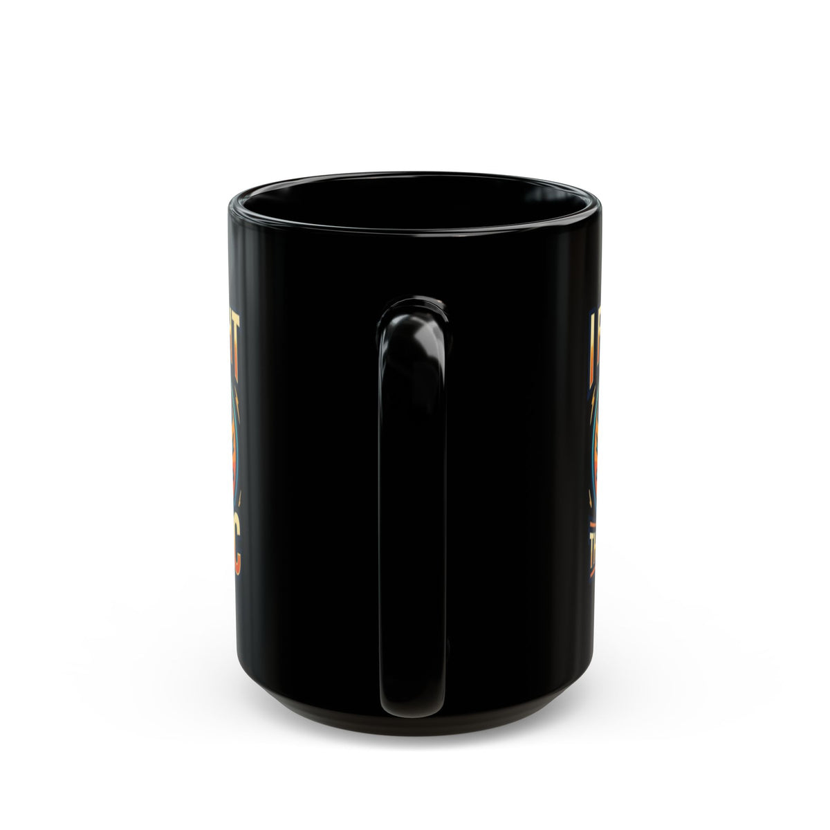 "I Fought The Big C and Won" Black Ceramic Mug — Graphic