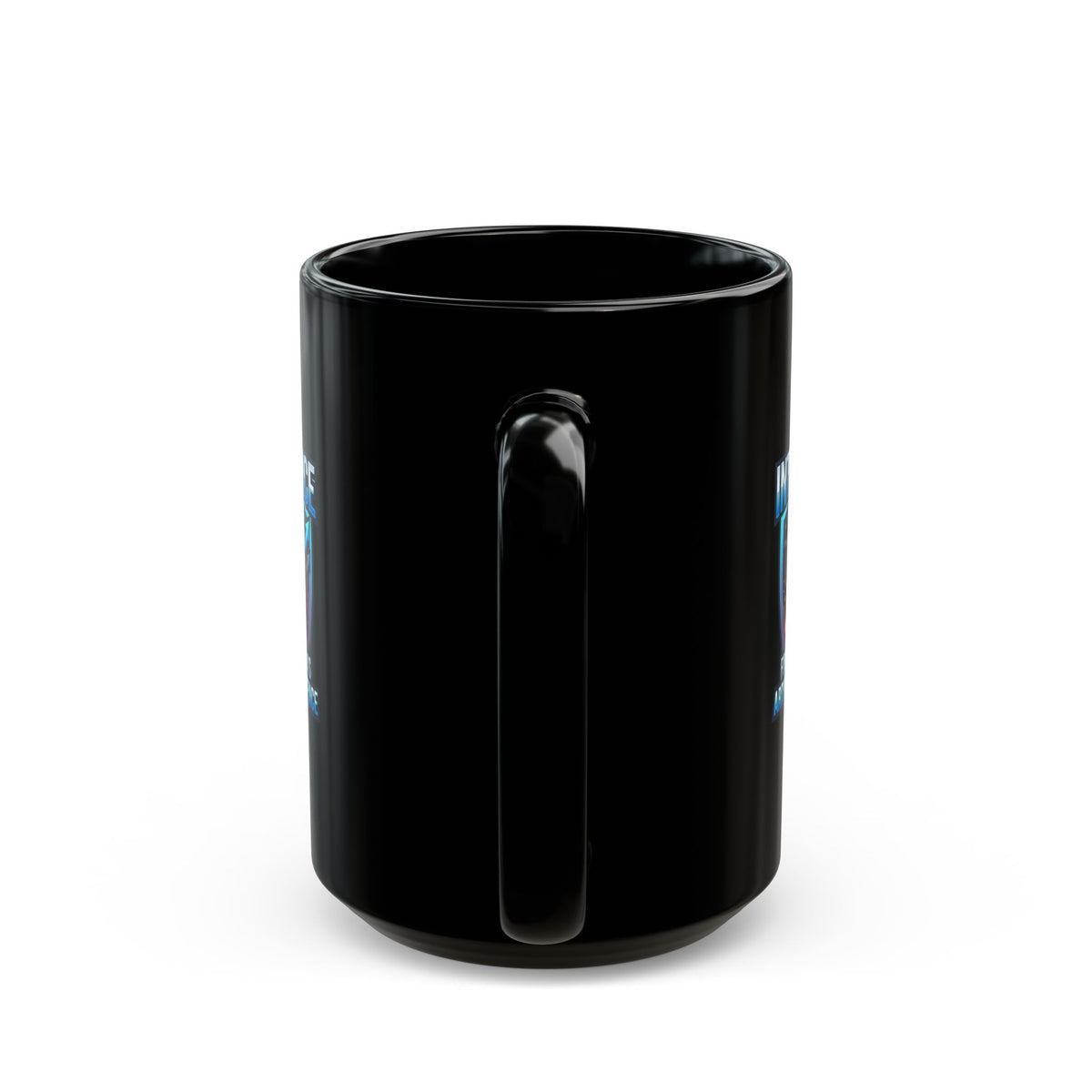 "Super Intelligence" Black Ceramic Mug
