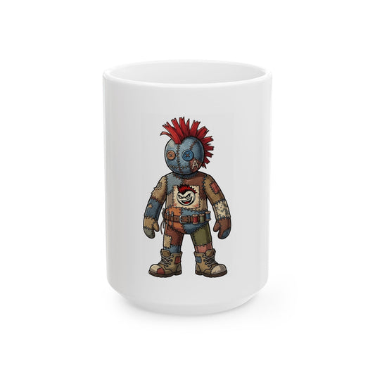 "Stitch" White Ceramic Mug