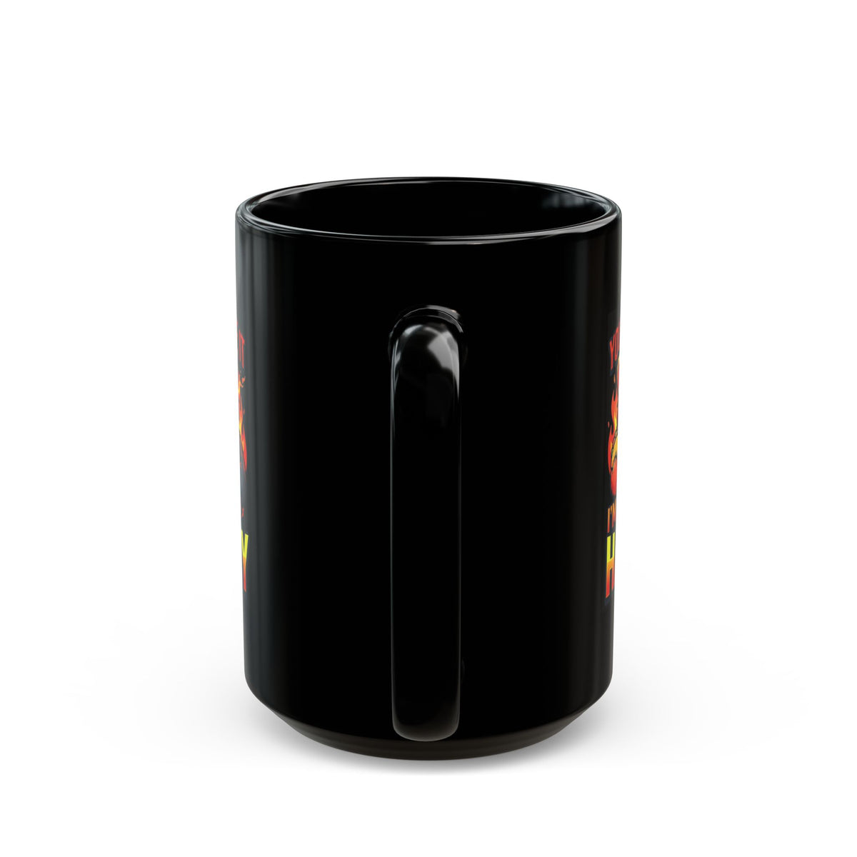 "You Won't Like It I'm Hangry" Black Ceramic Mug