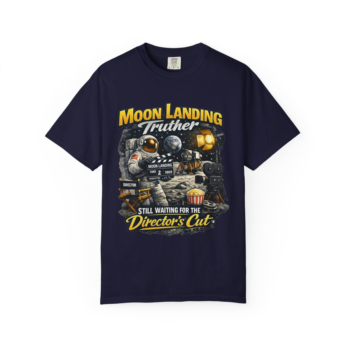 Color: True Navy | Stanley Kubrick's Greatest Film | Garment-Dyed Tee — AttitudeShirts