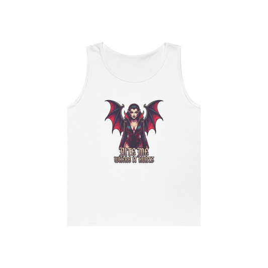 Color: White | Bite Me Where It Hurts Tank Top