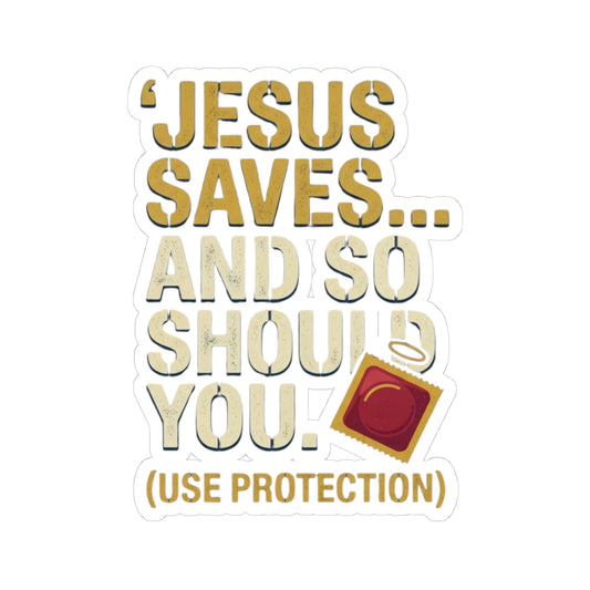 "Good Book Series Jesus Saves and So Should You" Sticker — Main