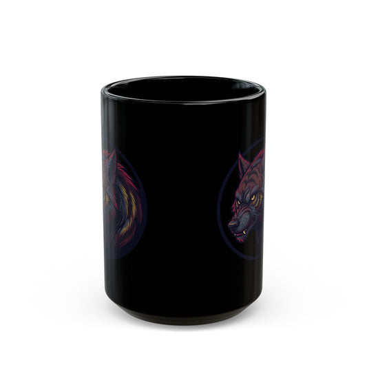 "The Beast of Gévaudan (France)" Black Ceramic Mug — Graphic
