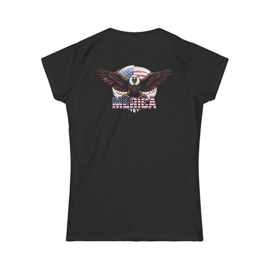 Color: Black | Merica Women's Tee