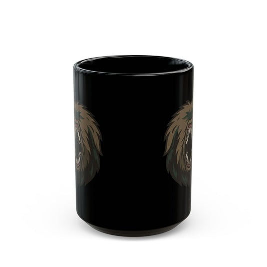 "Mapinguari (Amazon Rainforest)" Black Ceramic Mug — Graphic