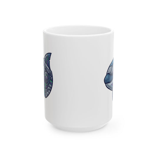 "Killer Whale" White Ceramic Mug — Graphic