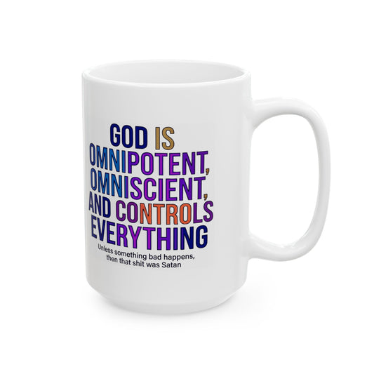 "God Controls Everything" White Ceramic Mug