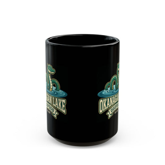 "Ogopogo (Canada)" Black Ceramic Mug