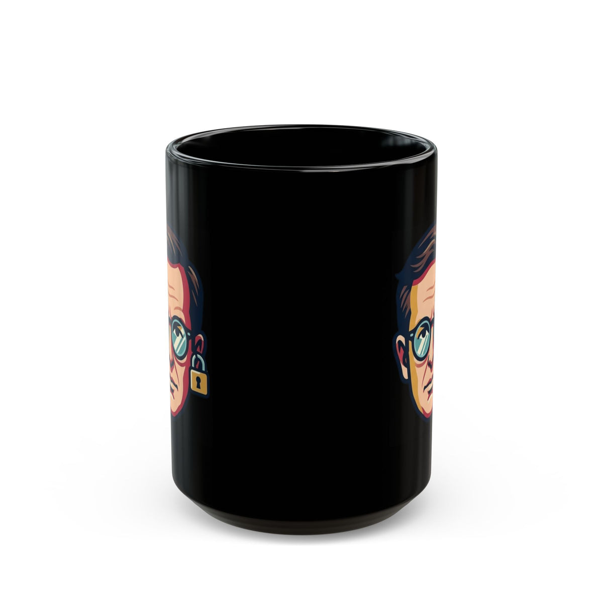 "Pentagon Locks Out The Check Signers" Black Ceramic Mug — Graphic