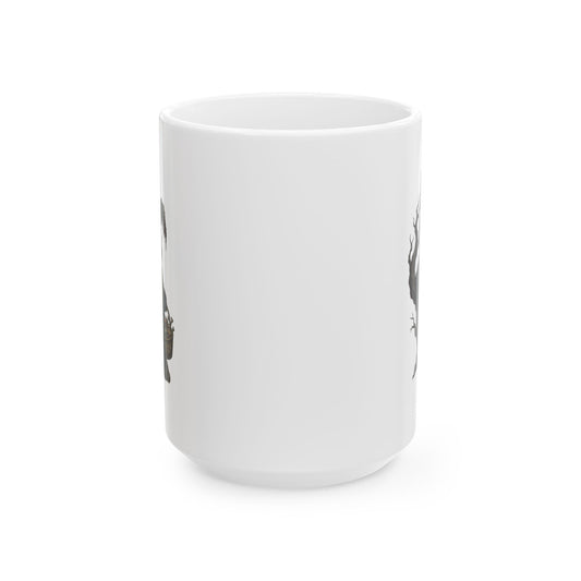 "Zombie Bunny" White Ceramic Mug