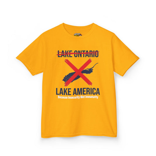 Color: Gold | Lake America Kids Tee