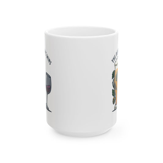 "The Beer Always Wins" White Ceramic Mug