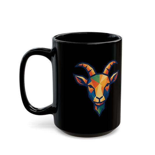 "Goat Credible" Black Ceramic Mug — Graphic