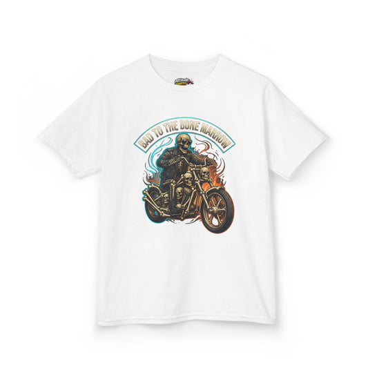 Color: White | Bad to the Bone Marrow Kids Tee