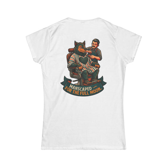 Color: White | Manscaped for the Full Moon Women's Tee