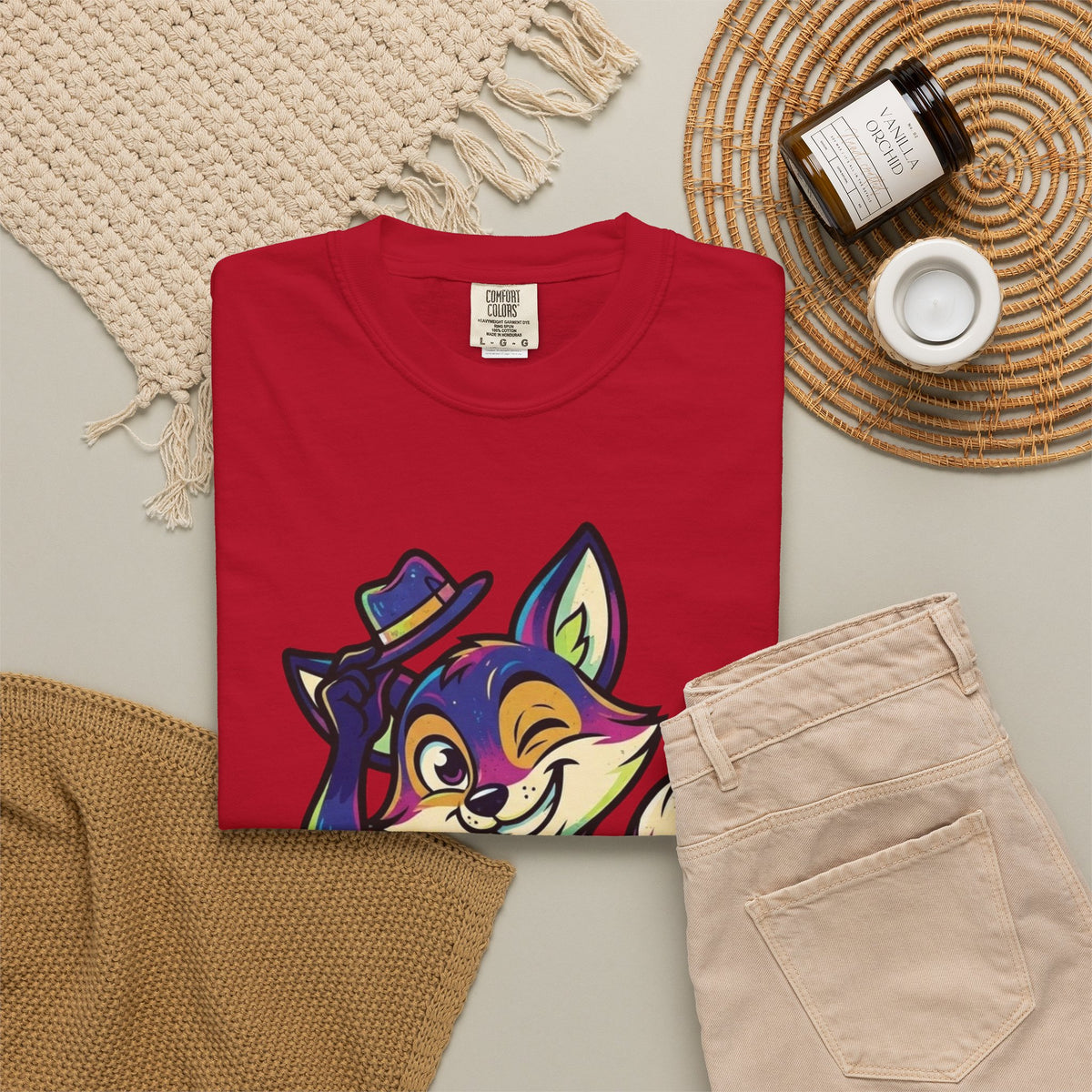 "Mischievous" Unisex Garment-Dyed Tee