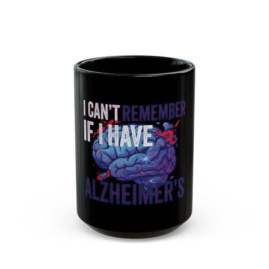 "I Can't Remember" Black Ceramic Mug