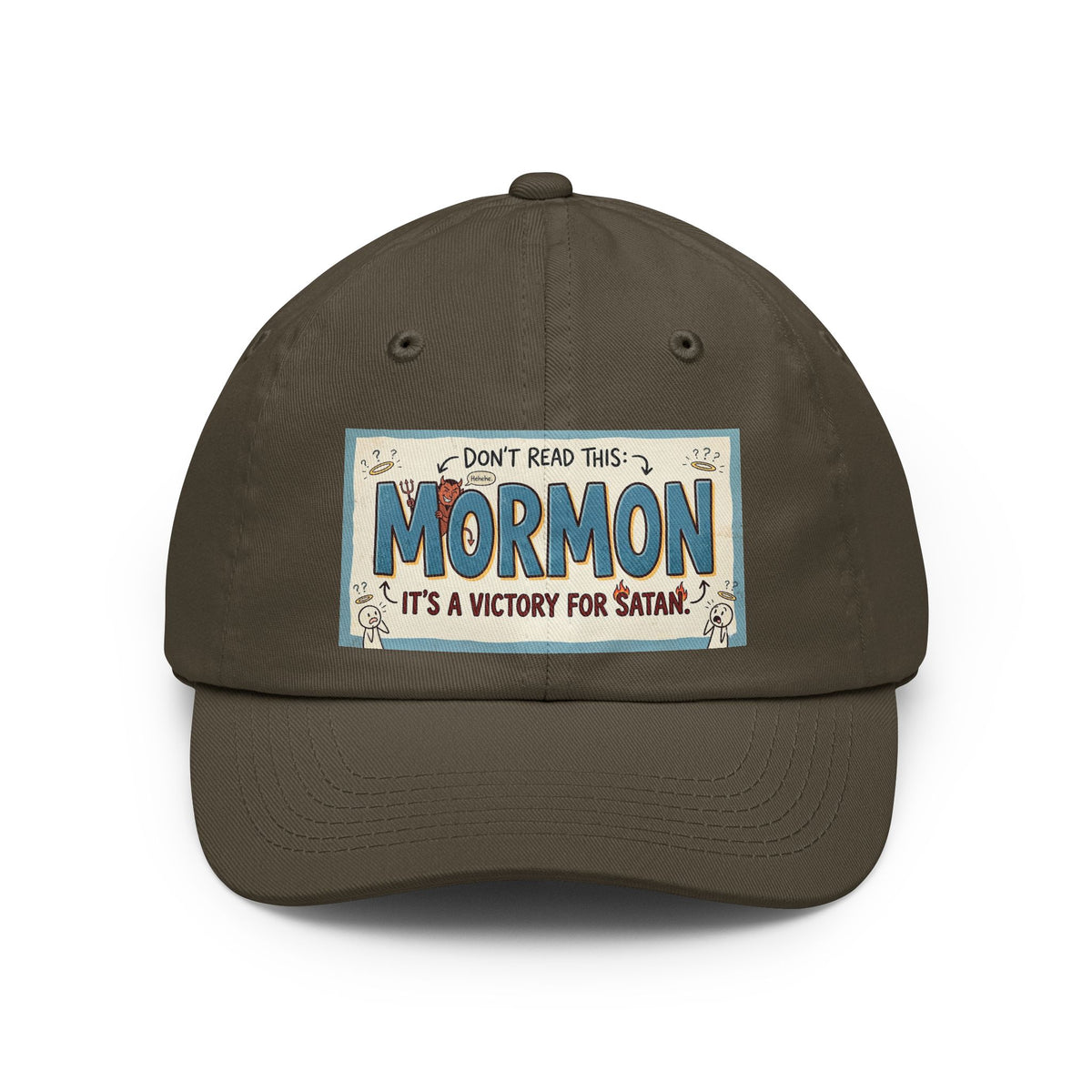 Color: Olive | Devil's Dictionary: Mormon Edition | Dad Hat — AttitudeShirts