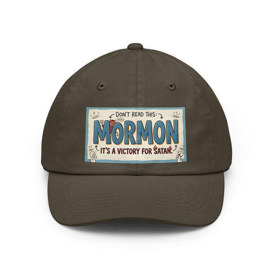 Color: Olive | Devil's Dictionary: Mormon Edition | Dad Hat — AttitudeShirts