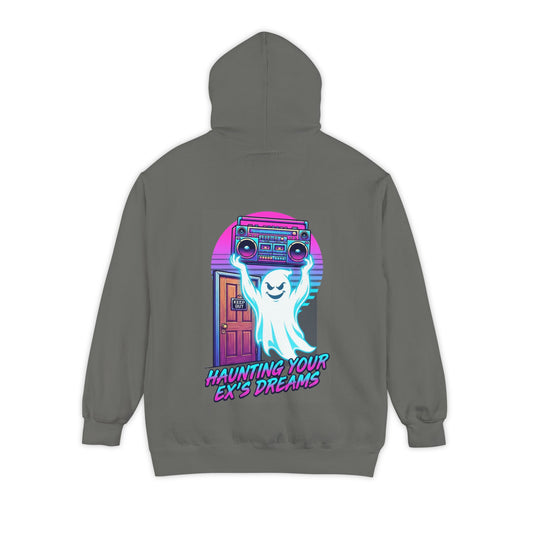 Color: Grey | Haunting Your Ex's Dreams Garment-Dyed Hoodie