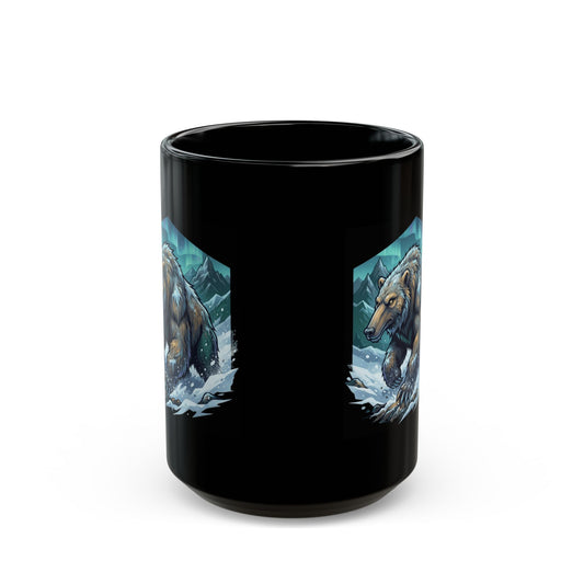 "Alioat (Siberian Folklore)" Black Ceramic Mug