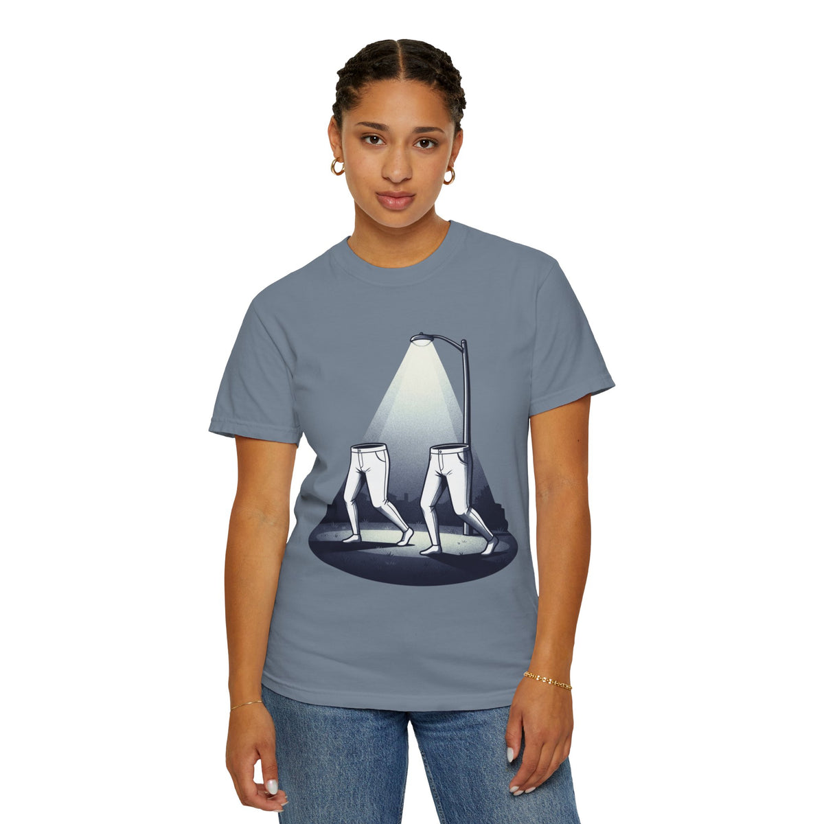 Color: Blue Jean | The Fresno Nightcrawlers (California, USA) Unisex Garment-Dyed Tee