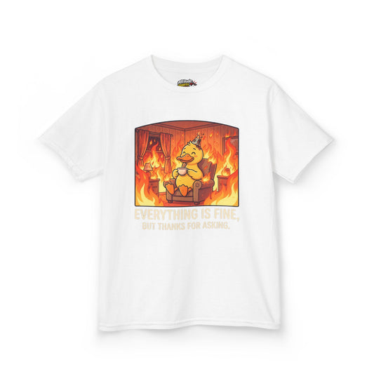 Color: White | Everything Is Okay Kids Tee