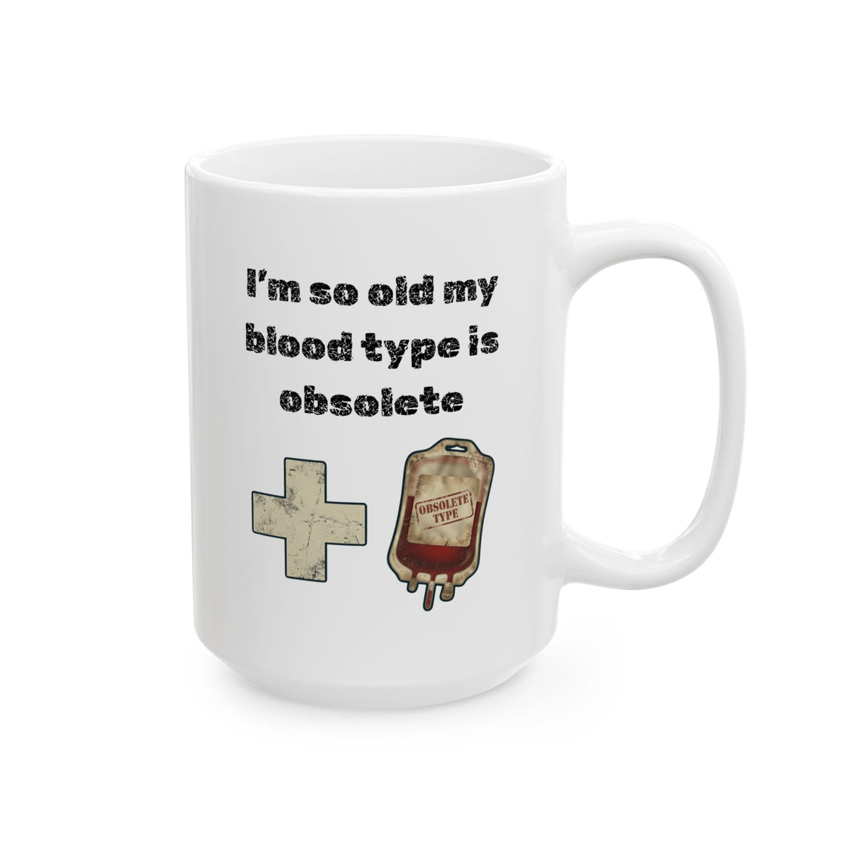 "Blood Type" White Ceramic Mug