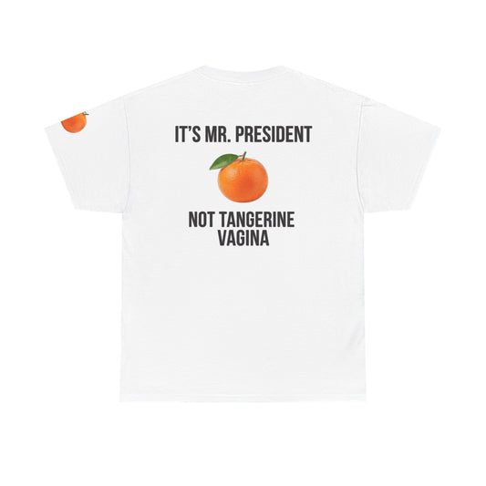 Color: White | Tangerine Vagina Premium Graphic Tee