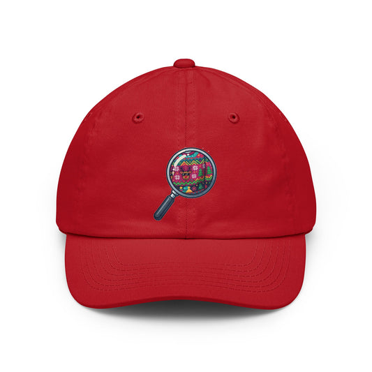Color: Red | Ugly Sweater Dad Hat — Graphic