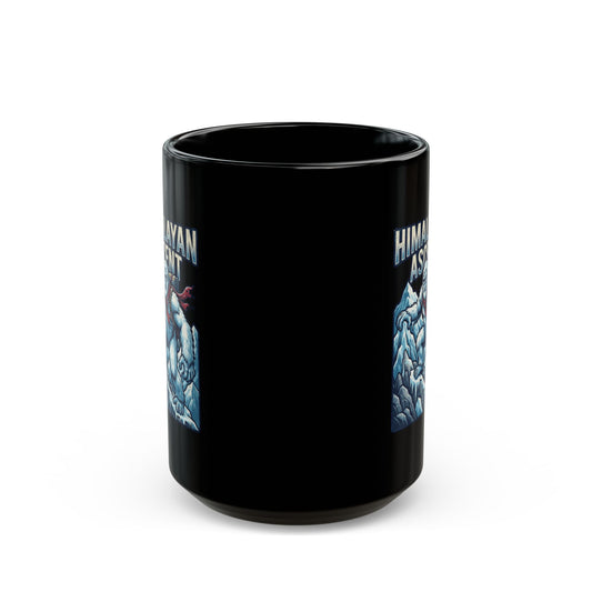 "Yeti-Abominable Snowman (Himalayas)" Black Ceramic Mug