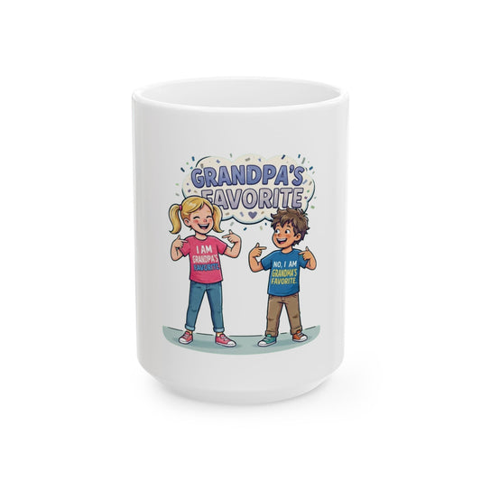 "Grandpa's Favorite" White Ceramic Mug