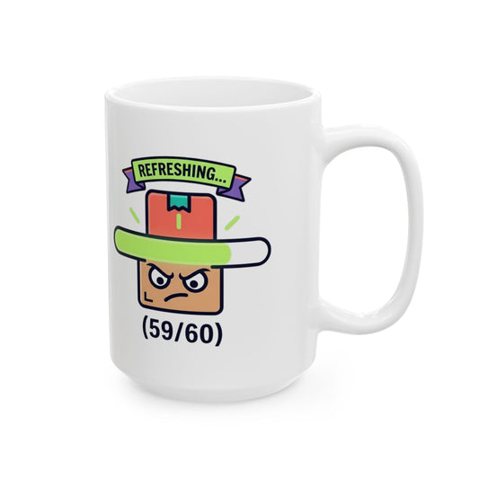 "I Track My Package Obsessively" White Ceramic Mug — Graphic