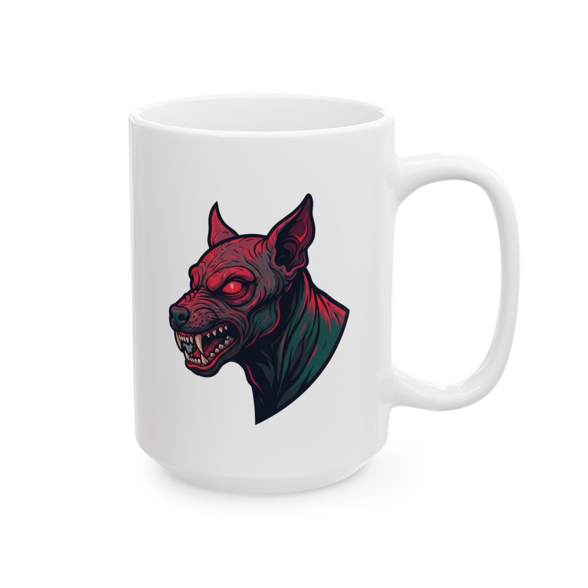 "Chupacabra (Puerto Rico-Latin America)" White Ceramic Mug — Graphic