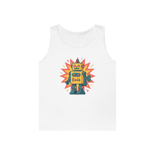 Color: White | Toy Robot Tank Top