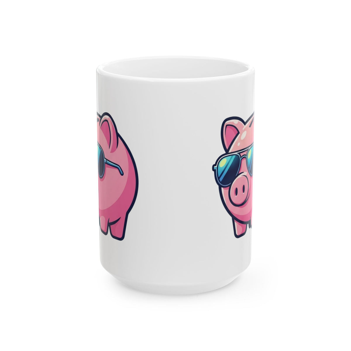 "Favortie Childhood Memories - Not Paying Bills" White Ceramic Mug — Graphic