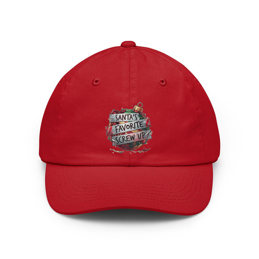 Color: Red | Santa's Favorite Screw Up Dad Hat — Graphic