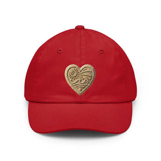 Color: Red | I Luv The Beach Dad Hat
